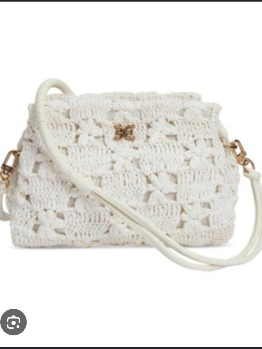 NWT Sam Edelman Layla Floral Raffia Shoulder Bag